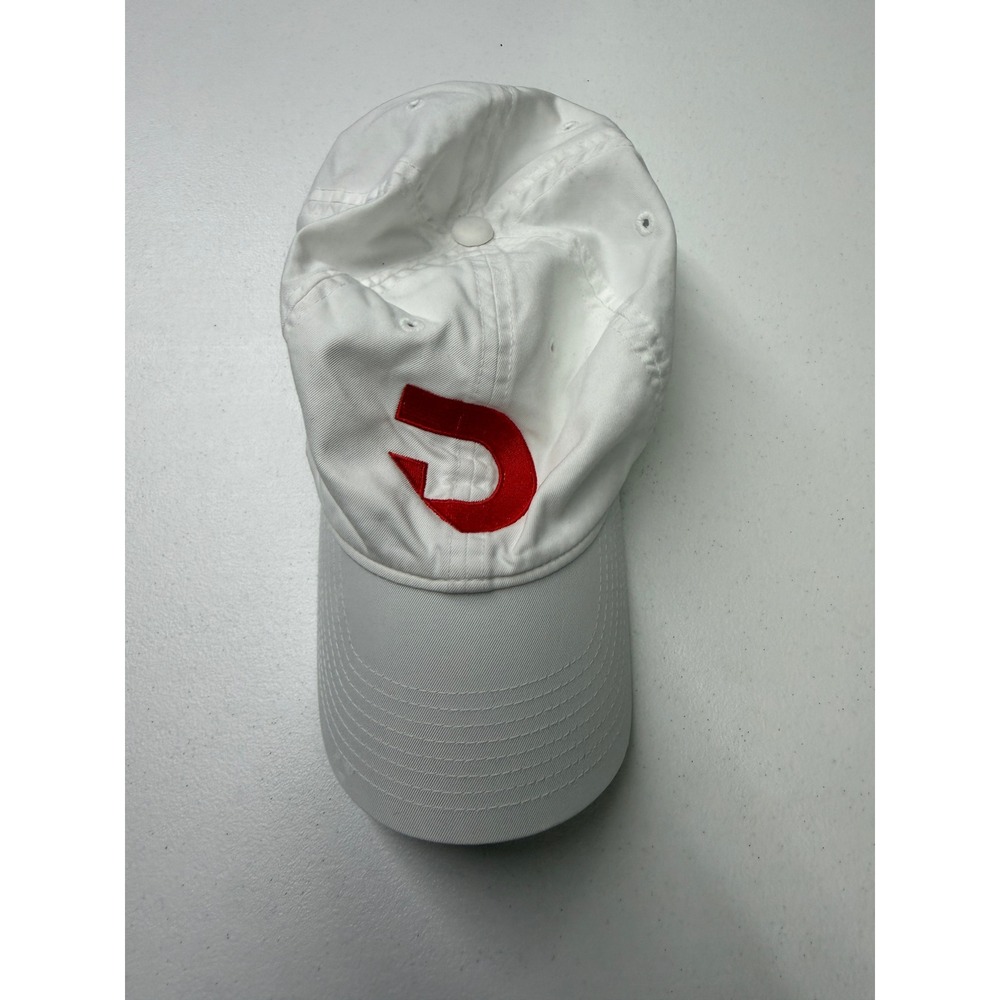 Nike Golf Hat Mens White Adjustable Baseball Cap Designetics Logo Embroidered